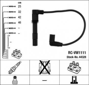 Комплект дротів запалювання NGK 44328