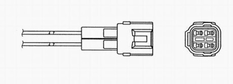 Кислородный датчик выпускной системы ДВС NGK OZA591-WB1