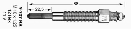 Свічка розжарення NGK Y-707RS