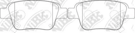 Гальмівні колодки NiBK PN1239