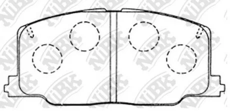 Колодки дискового гальма NiBK PN1281
