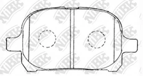 Колодки дискового тормоза NiBK PN1401