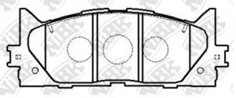 Колодки тормозные передние Toyota Camry 06-, Avalon, Lexus ES350 NiBK PN1521