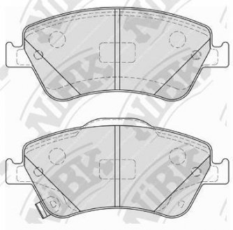 Колодки гальмівні (без датчика)) NiBK PN1835 (фото 1)