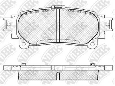 Гальмівні колодки задні Lexus RX 3.5i 08- NiBK PN1846