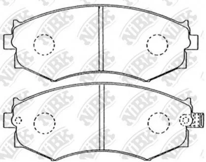 Колодки дискового гальма NiBK PN2176
