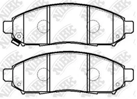 Фото колодки тормозные дисковые NiBK PN2517 Колодки тормозные дисковые NiBK PN2517