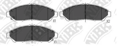 Колодки тормозные (без датчика) NiBK PN28001