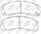 Тормозные колодки передние 15.7mm Mitsubishi Galant 93-;Pajero 91-,Peugeot 4007 NiBK PN3233 (фото 1)