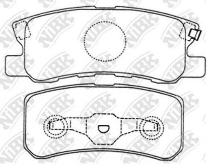 Колодки гальмівні (без датчика)) NiBK PN3450