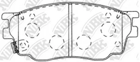 Колодки гальмівні дискові NiBK PN5483