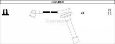 Комплект високовольтних проводів NIPPARTS J5384006 (фото 1)