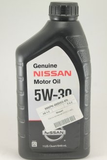 Масло моторное Genuine Motor Oil 5W-30 0,946л NISSAN 999pk005w30n