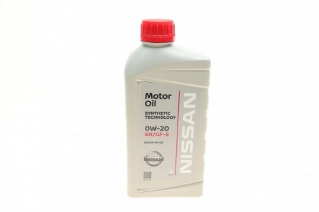 Олива Motor oil 0W-20 1л NISSAN KE90090133 (фото 1)