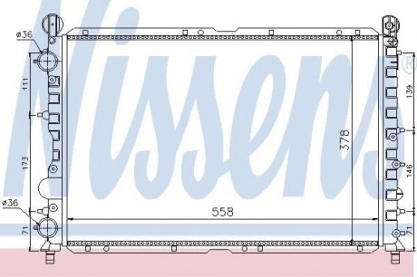 Радіатор охолодження NISSENS 60057