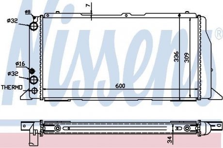 Радиатор NISSENS 60487A