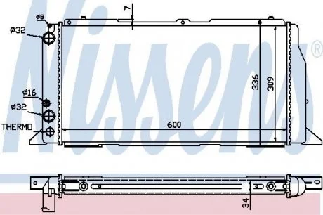 Радиатор NISSENS 60487A