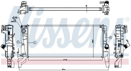 Радіатор NISSENS 606246