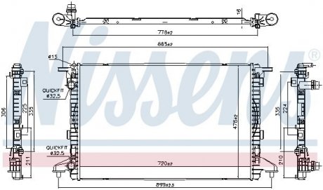 Радиатор NISSENS 606463