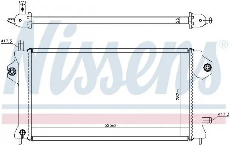 CHгODNICA WODY MITSUBISHI OUTLANDER 2,0H/2,4H 12- NISSENS 606529