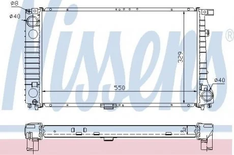 Радиатор NISSENS 60744A