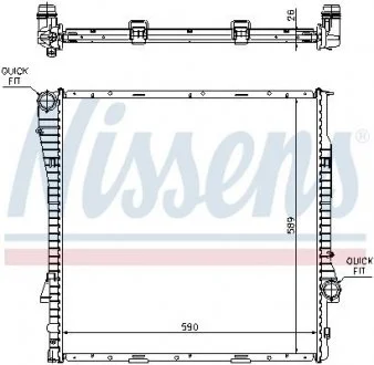 Радиатор (выр-во) NISSENS 60789A