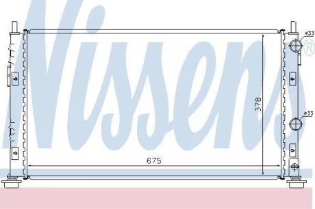 Фото радіатор охолодження NISSENS 61003 Радіатор охолодження NISSENS 61003