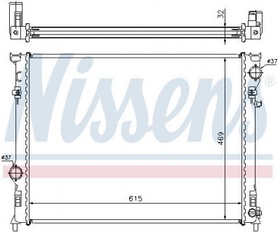 Радиатор охлаждения NISSENS 61014A (фото 1)