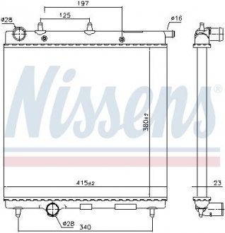 Радиатор охлаждения NISSENS 61277 (фото 1)