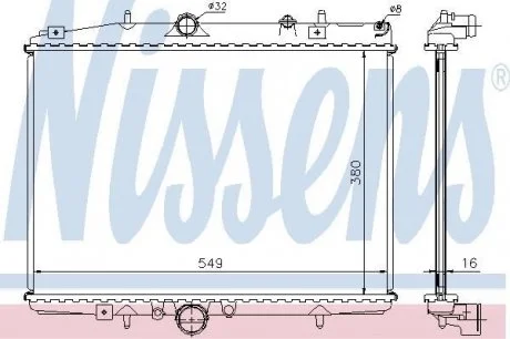 Радиатор охлаждения NISSENS 61291A
