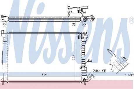 Радіатор охолодження NISSENS 61398A