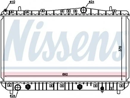 Радиатор осн Lc с АКПП 96553423 NISSENS 61634
