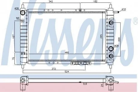 Фото 1 - радіатор охолоджування NISSENS 61663 Радіатор охолоджування NISSENS 61663 (фото 1)