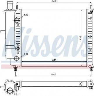 Радиатор охлаждения NISSENS 61808