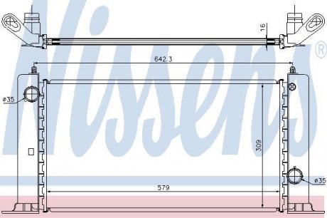 Радіатор охолодження NISSENS 61883A