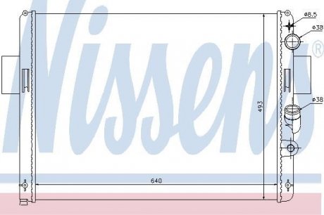Радіатор охолодження NISSENS 61972