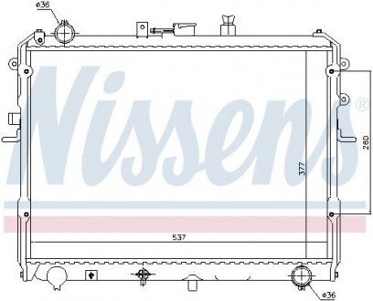 Радіатор охолодження NISSENS 62381 (фото 1)