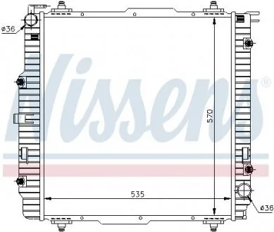 Радиатор охлаждения MERCEDES GW-CLASS W 463 (89-) NISSENS 62599A