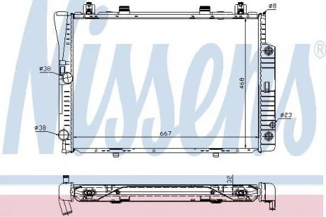 Радиатор охлаждения NISSENS 62746A