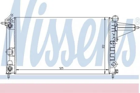 Радиатор OP VECTRA A(88-)1.6 i(+)[OE 1300 088] NISSENS 63225