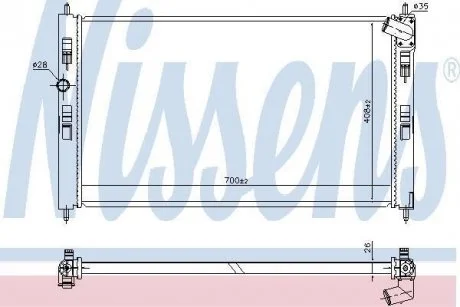 CH?ODNICA SILNIKA PEUGEOT NISSENS 636034