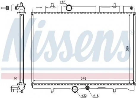 Радиатор охлаждения NISSENS 63689A