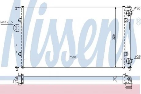 Радиатор охлаждения NISSENS 639961