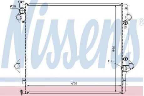 Радиатор TY LAND CRUISER 120(02-)3.0 TD(+)[OE 16400-30140] NISSENS 646806