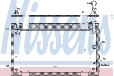 Радиатор охлаждения NISSENS 646809