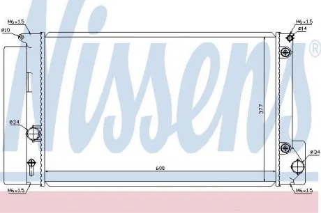 Радіатор охолодження NISSENS 64694