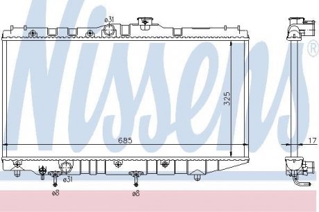 Радиатор охлаждения NISSENS 647191