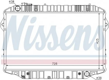 Радіатор, охолодження двигуна NISSENS 64861