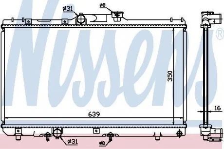 Радиатор охлаждения NISSENS 64868A