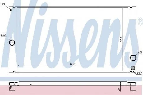 Радиатор охлаждения NISSENS 65614